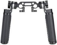 🎥 niceyrig arri rosette leather handles + 15mm rod clamp connector - enhancing 15mm dslr camera shoulder rig support system logo