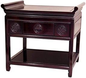 img 1 attached to 🌹 Rosewood Altar Table - Oriental Furniture 22-Inch