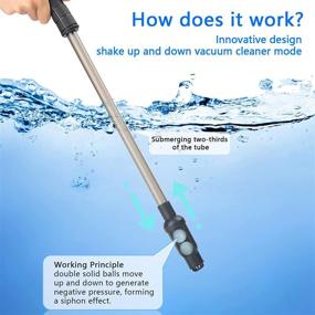 img 3 attached to 🐠 Efficient hygger Telescopic Aquarium Siphon Kit - Easy Water Change & Cleaning for 15 Gallon Aquariums and Up