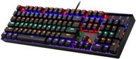 🎮 redragon k551 mechanical gaming keyboard: rgb led rainbow backlit, red switches, windows gaming pc, 104 keys, black logo