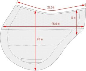 img 1 attached to 🐎 ECP Grip Tech Eventing Pad: Optimized for Enhanced Horse Riding Experience