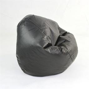 img 2 attached to 🪑 Classic Large Black Bean Bag: High-Quality American Furniture Alliance Fun Factory Edition