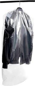 img 4 attached to 👗 Protect Your Clothing with Juvale Plastic Garment Bags for Dresses and Suits - 50 Pack