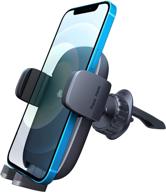 📱 upgraded super stable & easy car phone mount - air vent clip holder for all cell phones, including thick cases - handsfree iphone & cell phone car mount - universal automobile cradle logo