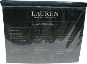 img 2 attached to Набор постельного белья 4 штук Lauren Ralph Lauren Queen Size Dunham Sateen из 100% хлопка, цвет белый