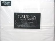 набор постельного белья 4 штук lauren ralph lauren queen size dunham sateen из 100% хлопка, цвет белый логотип