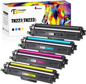 img 4 attached to 🖨️ 4 Pack of Toner Bank Compatible Toner Cartridge Replacements for Brother TN227 TN227BK TN-227 TN223 TN223BK - Compatible with MFC-L3770CDW HL-L3210CW HL-L3290CDW HL-L3270CDW HL-L3230CDW MFC-L3750CDW L3710CW Printer
