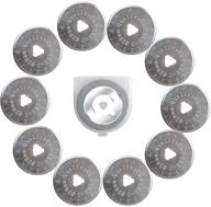 🔪 10-pack of qualitycut 28mm rotary cutter replacement blades for enhanced cutting performance logo