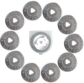 img 4 attached to 🔪 10-Pack of QualityCut 28mm Rotary Cutter Replacement Blades for Enhanced Cutting Performance