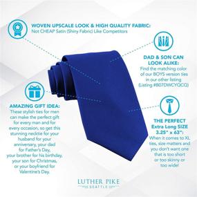 img 3 attached to 👔 Stylish Extra Long Ties for Tall Men: Elevate Your Look with Woven Accessories