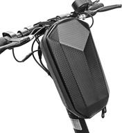 🛴 elitezip scooter waterproof storage bag: hard shell handlebar organizer for electric kick scooters, self balancing scooters, & folding bike – black logo