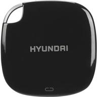 hyundai 256gb ultra portable data storage fast external ssd - midnight black: pc/mac/mobile compatible, usb-c/usb-a, dual cable included htesd250pb logo