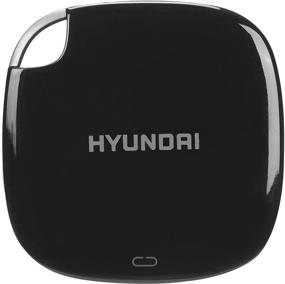 img 4 attached to Hyundai 256GB Ultra Portable Data Storage Fast External SSD - Midnight Black: PC/MAC/Mobile Compatible, USB-C/USB-A, Dual Cable Included HTESD250PB