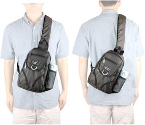 img 2 attached to Vanlison Crossbody Backpack Shoulder Unisex Backpacks