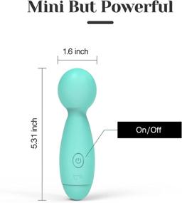 img 3 attached to 🌟 Tracy's Dog Mini Wand Massager - Portable Cordless Personal Massager with 10 Magic Vibrations for Deep Tissue Muscle Pain Relief in Neck, Back, and Shoulders - AAA Battery Powered (Teal)