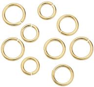 💍 20pcs gold plated 925 sterling silver open jump rings 6mm connector (wire ~ 0.7mm / 0.028 inch / 21 gauge) - ideal for jewelry craft making ss291-6 logo