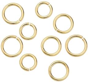 img 4 attached to 💍 20pcs Gold Plated 925 Sterling Silver Open Jump Rings 6mm Connector (Wire ~ 0.7mm / 0.028 Inch / 21 Gauge) - Ideal for Jewelry Craft Making SS291-6