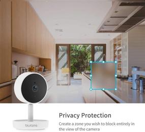img 1 attached to 📷 2K Home Security Camera: blurams Indoor Cam with Facial Recognition, 2-Way Talk, Smart Alerts, Privacy Area, Night Vision, Cloud/Local Storage, Compatible with Alexa, Google Assistant, and IFTTT