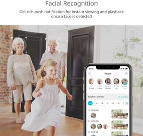 img 3 attached to 📷 2K Home Security Camera: blurams Indoor Cam with Facial Recognition, 2-Way Talk, Smart Alerts, Privacy Area, Night Vision, Cloud/Local Storage, Compatible with Alexa, Google Assistant, and IFTTT