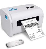 🏷️ terow t9200 label printer - high-speed usb shipping & barcode printer for ups, fedex, etsy, ebay, amazon - direct thermal desktop printer (4x6) logo