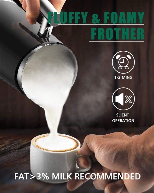 Huogary Electric Automatic Heated Milk Warmer Frother With Power