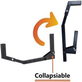 img 2 attached to 🛶 Wallmaster Kayak Storage Hooks Hangers - Adjustable Garage Rack Mount for Canoe, Kayak, Paddle Board, Surfboard, Snowboard - Heavy Duty 1 Set of 2 Hooks