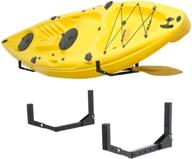 🛶 wallmaster kayak storage hooks hangers - adjustable garage rack mount for canoe, kayak, paddle board, surfboard, snowboard - heavy duty 1 set of 2 hooks logo