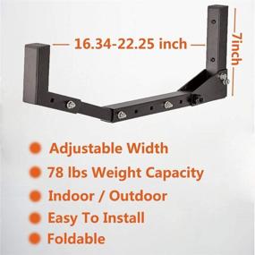 img 3 attached to 🛶 Wallmaster Kayak Storage Hooks Hangers - Adjustable Garage Rack Mount for Canoe, Kayak, Paddle Board, Surfboard, Snowboard - Heavy Duty 1 Set of 2 Hooks