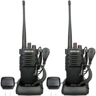 📻 retevis rt29 long range walkie talkies - military grade, heavy duty 2 way radio with 3200mah rechargeable batteries, emergency communication for adults - includes earpiece (2 pack) logo