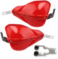 🏍️ red hand guards for 7/8" and 1 1/8" brush bar - dirt bike, atv, motocross logo