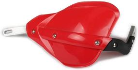 img 2 attached to 🏍️ Red Hand Guards for 7/8" and 1 1/8" Brush Bar - Dirt Bike, ATV, Motocross