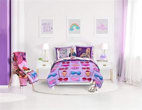 img 1 attached to Vibrant Nickelodeon JoJo Siwa Follow Your Dreams Plush Twin Blanket for Ultimate Comfort and Style