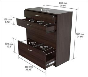 img 2 attached to Inval America 4 Drawer Storage and Filing Cabinet