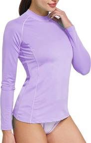 img 2 attached to 👚 OGEENIER Women's Rashguard Swim Shirts with Long Sleeves - UV UPF 50+ Sun Protection Swimsuit Top