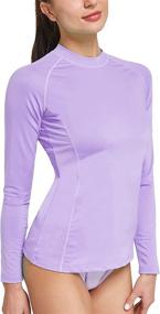 img 3 attached to 👚 OGEENIER Women's Rashguard Swim Shirts with Long Sleeves - UV UPF 50+ Sun Protection Swimsuit Top