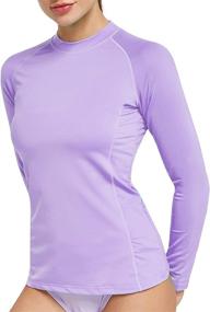 img 1 attached to 👚 OGEENIER Women's Rashguard Swim Shirts with Long Sleeves - UV UPF 50+ Sun Protection Swimsuit Top