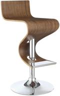 coaster home furnishings co - adjustable walnut bar stool logo