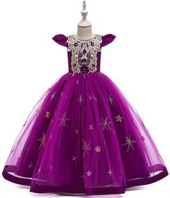 img 2 attached to 👗 MYRISAM Girls' Clothing and Dresses: Perfect for Princess Bridesmaid, Birthdays, and Communions