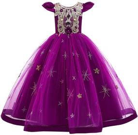 img 3 attached to 👗 MYRISAM Girls' Clothing and Dresses: Perfect for Princess Bridesmaid, Birthdays, and Communions