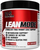 evlution nutrition lean mode: garcinia cambogia and green tea extract for stimulant-free weight loss - 30 servings (fruit punch) logo