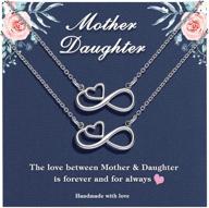 🎁 christmas gifts mommy and me mother daughter infinity heart necklace - jewelry for women and girls logo