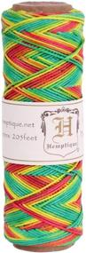 img 1 attached to Hemptique Hemp Cord Spool - Variegated, 10# (205ft/Pkg) - Rasta