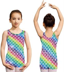 img 3 attached to Shimmer & Shine: RAISEVERN Girls Gymnastics Leotards for Ages 2-10T