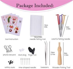 img 3 attached to 🧵 Starter Kit for Needle Felting, Includes 4 Doll Making Manuals, 1 Felting Tool Instruction, Felting Foam Mat, 6 Felting Needles, Compact Wool Felting Supplies for Beginners, Ideal for Christmas