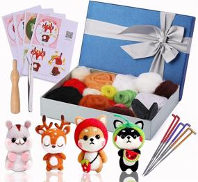 img 4 attached to 🧵 Starter Kit for Needle Felting, Includes 4 Doll Making Manuals, 1 Felting Tool Instruction, Felting Foam Mat, 6 Felting Needles, Compact Wool Felting Supplies for Beginners, Ideal for Christmas