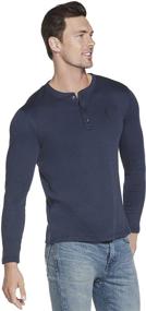 img 3 attached to Skechers GOKNIT Henley Heather 👕 Charcoal Men's Shirt: Comfortable and Stylish Clothing