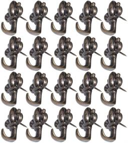 img 2 attached to Pack of 20 Bronze Zinc Alloy Flower Push Pin Hangers – Wall Hooks for Enhanced Organization