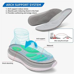 img 3 attached to STQ Women's Comfortable Breathable Slip On Walking Shoes - Supportive Running Shoes