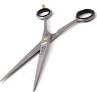 ✂️ top-rated hair cutting scissors, barber shears - 440c carbon reinforced japanese stainless steel hair scissor ideal for hairdressing with ultra-sharp blades (6.5 inches) logo