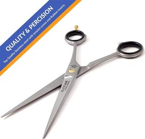 img 3 attached to ✂️ Top-rated Hair Cutting Scissors, Barber Shears - 440c Carbon Reinforced Japanese Stainless Steel Hair Scissor Ideal for Hairdressing with Ultra-Sharp Blades (6.5 inches)